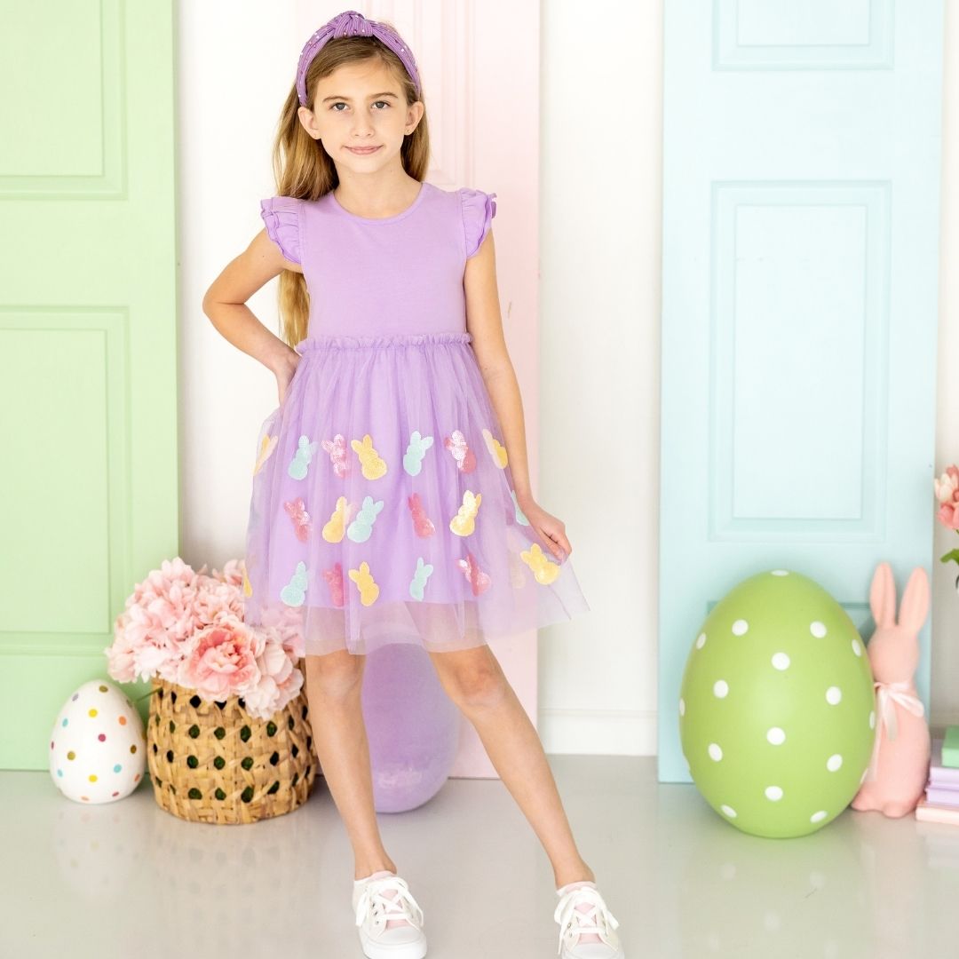 Sweet Wink Easter Peeps Flutter Sleeve Tutu Dress