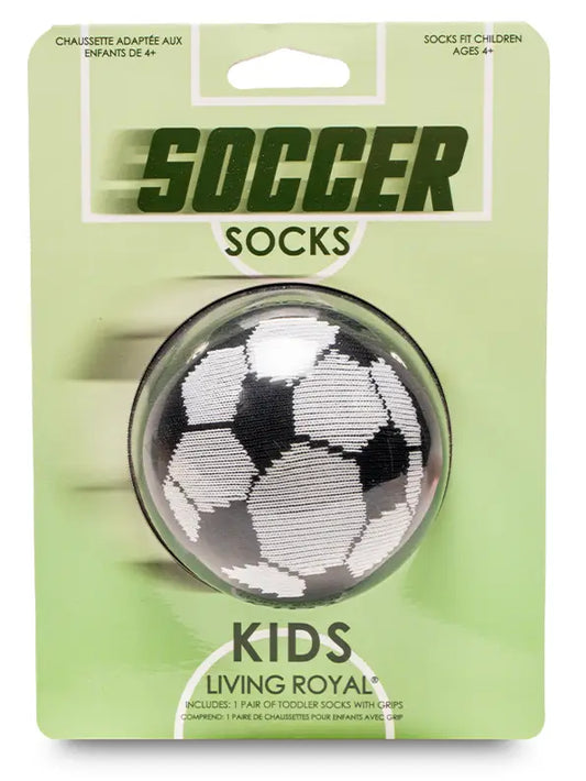 Soccer Ball 3D Packaged Crew Socks