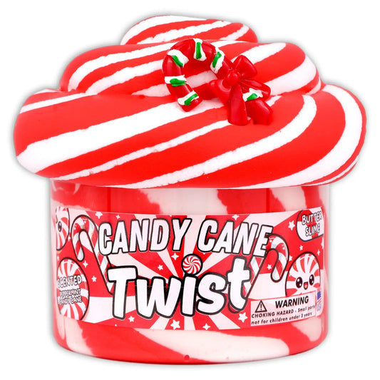 Dope Slimes Candy Cane Twist Slime