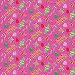 Lila and Hayes Parker Zipper Pajama - Christmas Candy Pink