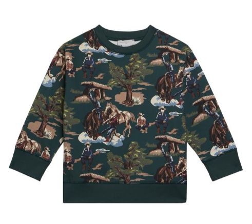 Stella McCartney Kids Boy Horse Print Sweatshirt