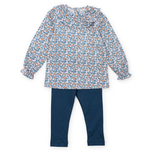 Lila and Hayes Emma Set Girls' Legging Set - Autumn Blooms