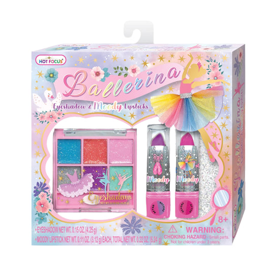 Hot Focus Ballerina Eye Shadow and Moody Lipsticks