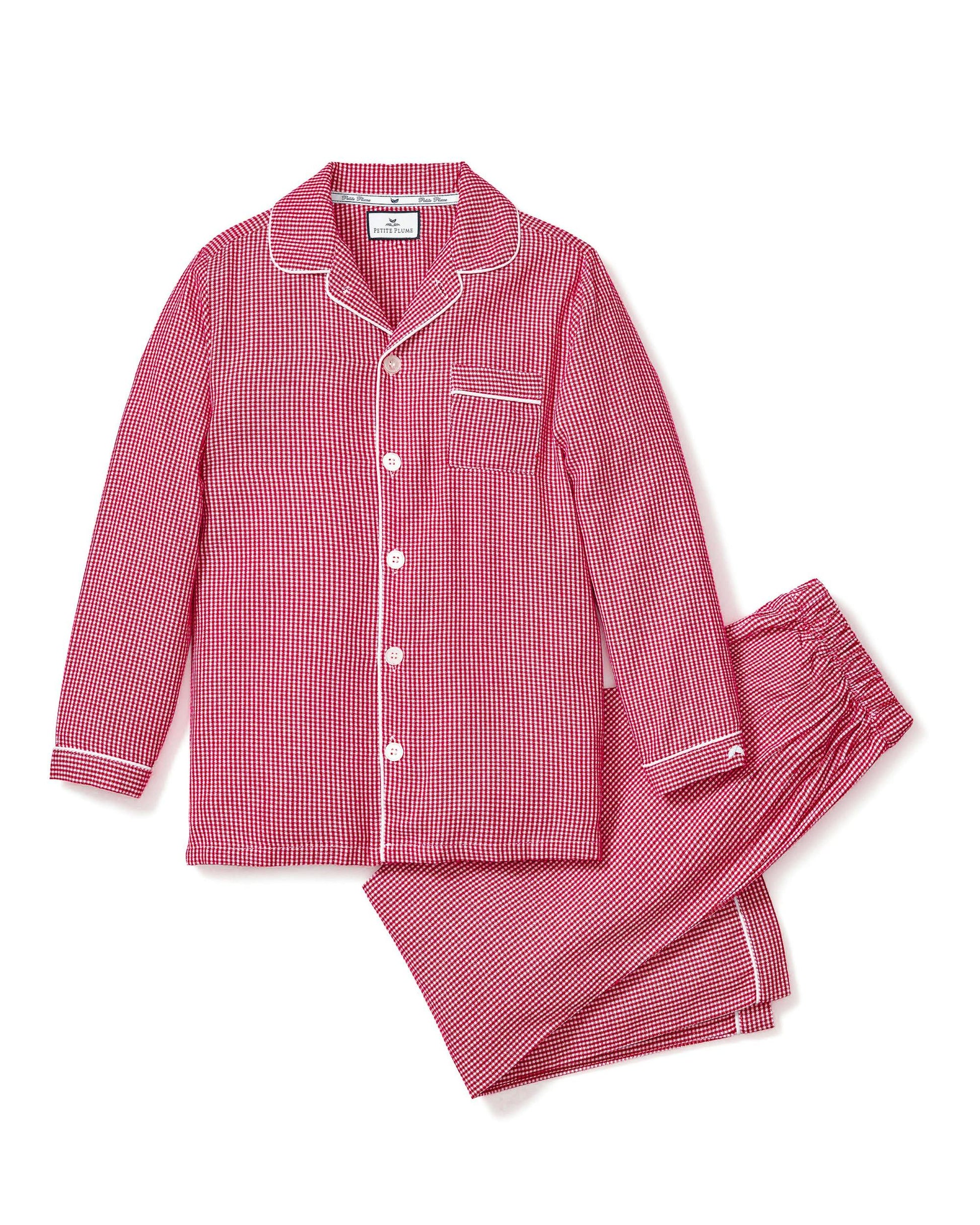 Petite Plume Red Mini Gingham Pajamas