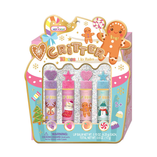 Hot Focus Critters Holiday Lip Balm