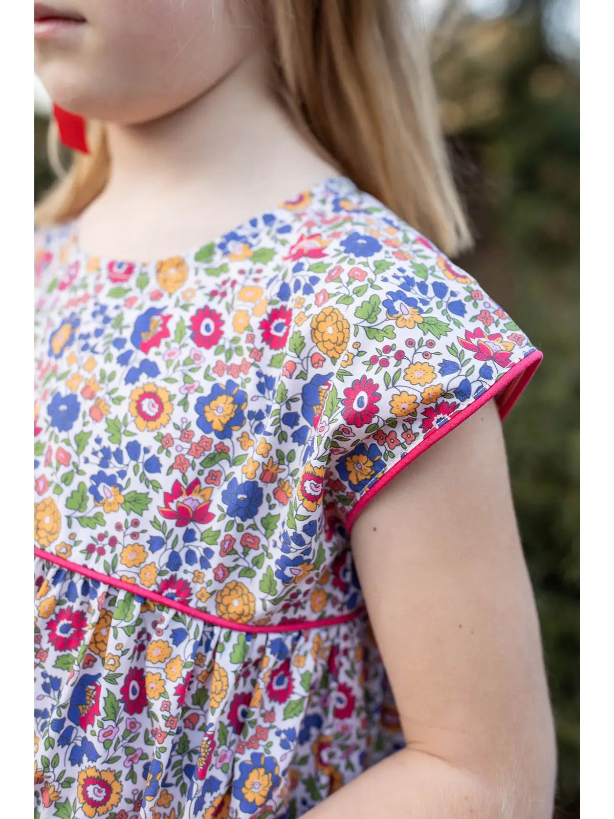 Grace and James Floral Apple Pocket Dress