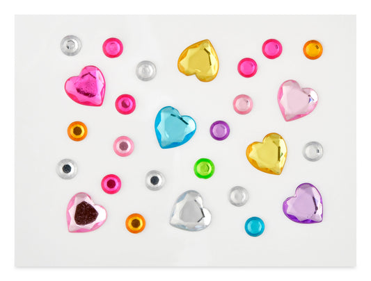 Iscream Happy Heart Face Gems