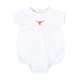Magnolia Baby Lil' Longhorn Embroidered Short Sleeve Boy Bubble