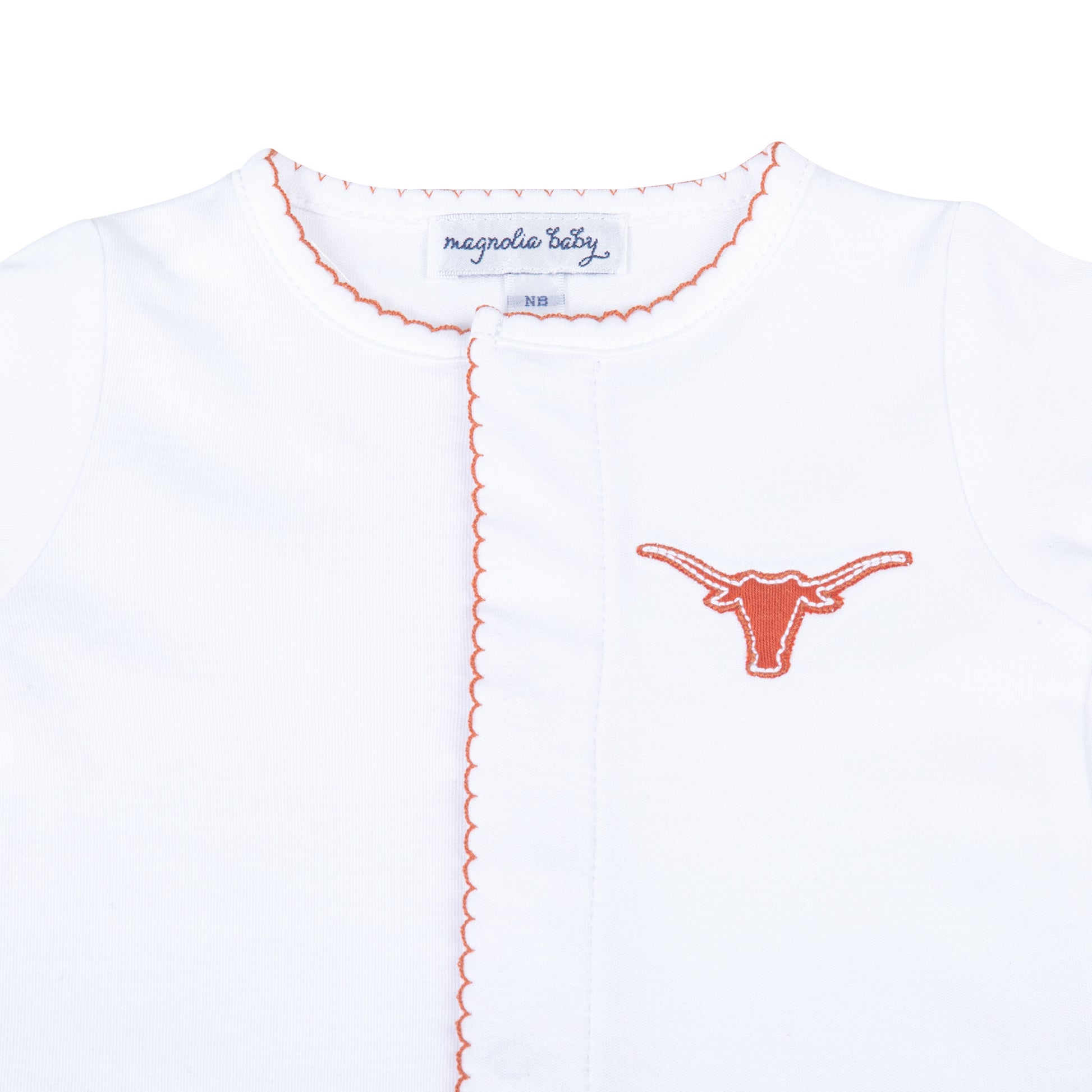 Magnolia Baby Lil' Longhorn Embroidered Footie