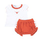 Magnolia Baby Lil' Longhorn Embroidered Ruffle Diaper Cover Set