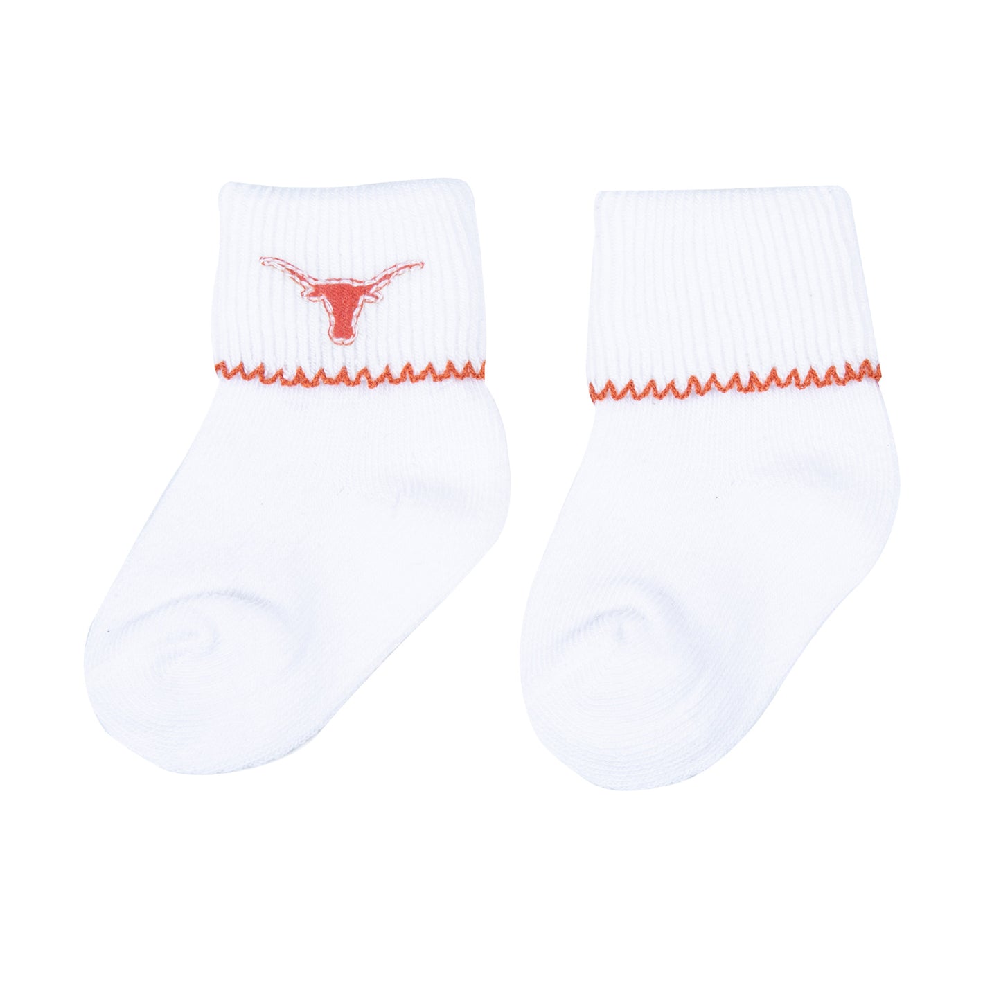 Magnolia Baby Lil' Longhorn Embroidered Socks