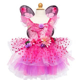 Great Pretenders Fairy Blooms Deluxe Dress and Wings- Hot Pink and Lilac