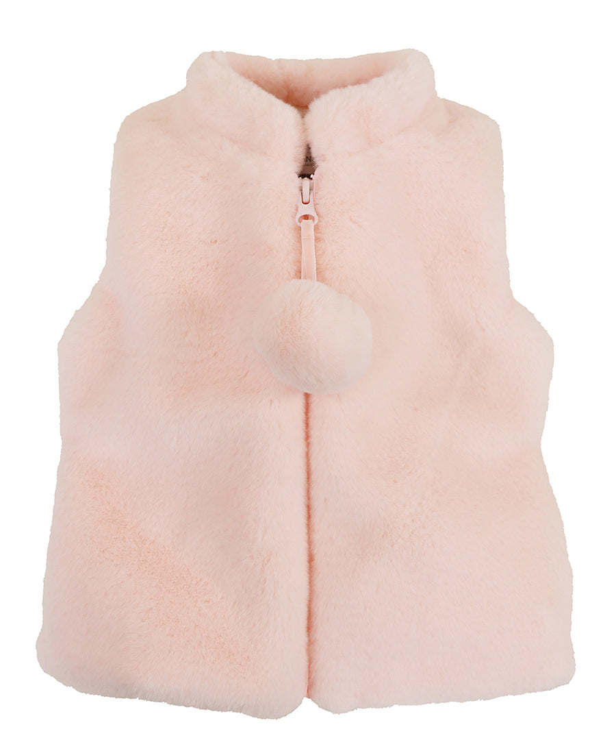 American Widgeon Zip Front Vest - Rose Puff