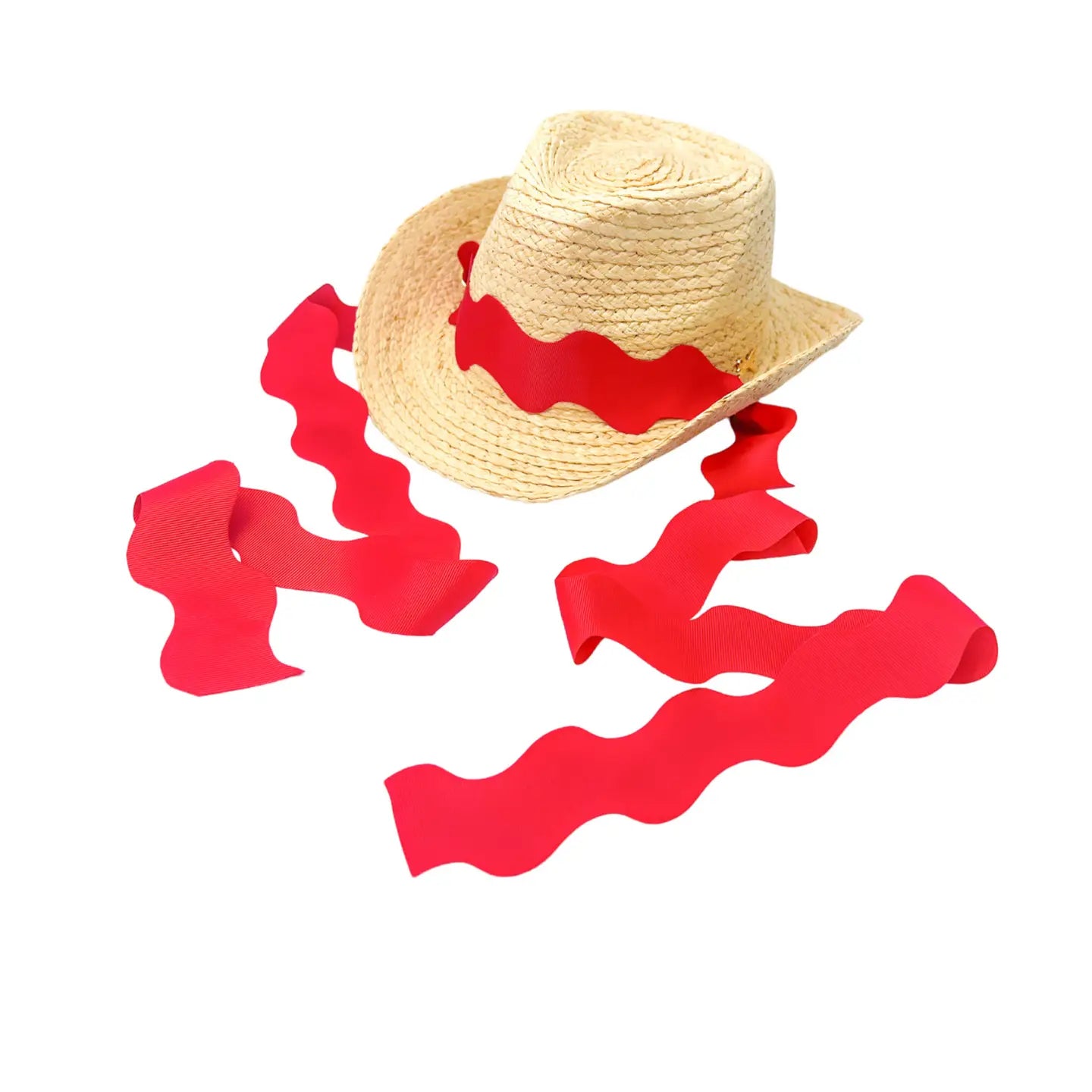 Bits and Bows Red Girl's Coastal Cowgirl Hat