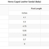 Baby Henry Caged Leather Sandal