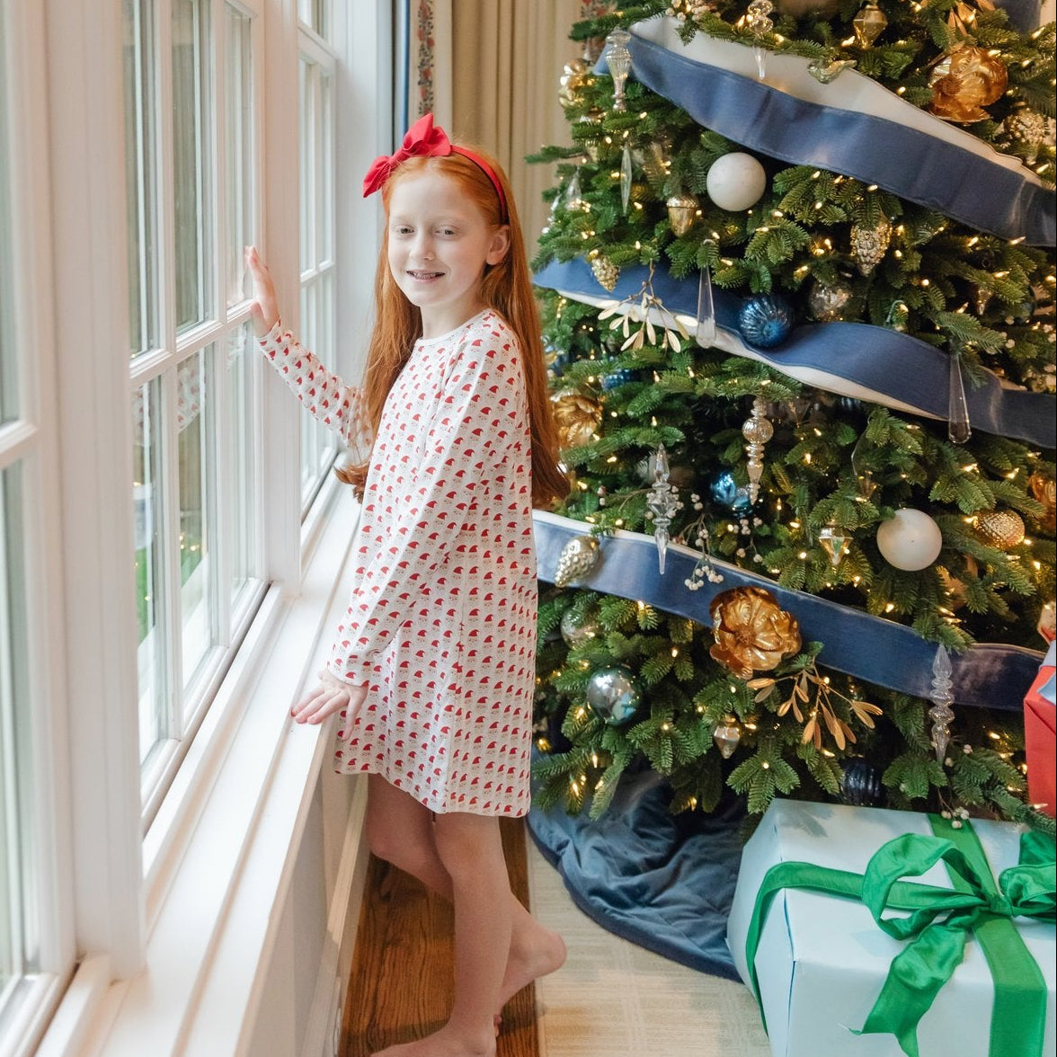 Lila and Hayes Berkeley Girls' Shirt Dress - Whimsical Santa