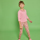 Bisby Caroline Tee- Autumn Floral Stripe