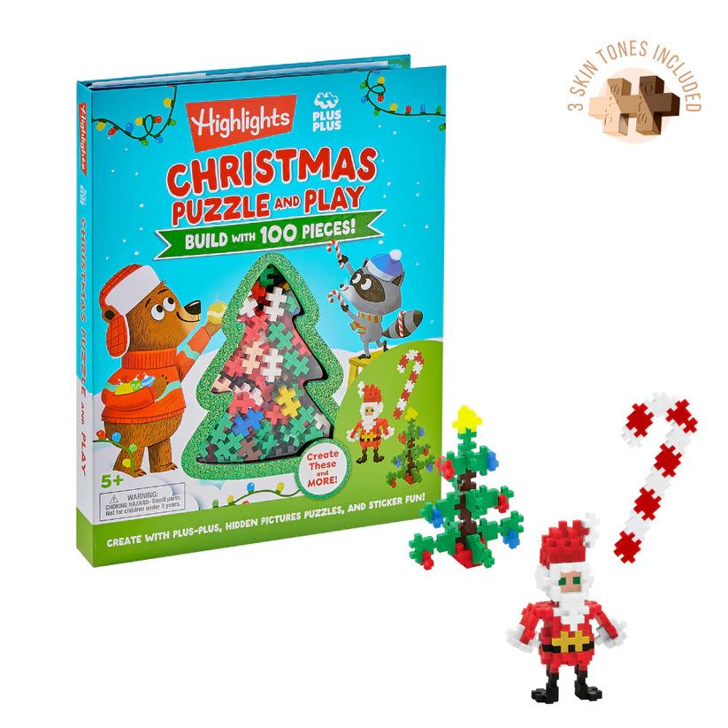 Highlights x Plus Plus Christmas Puzzle and Play