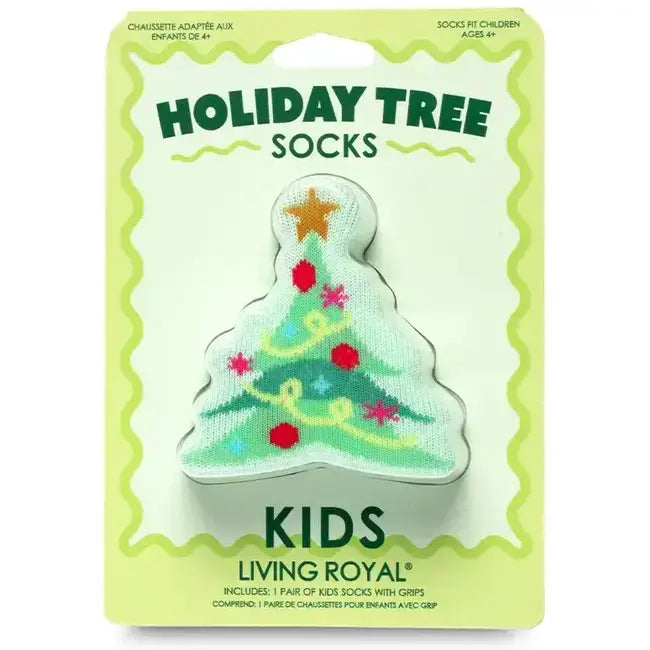 Living Royal Christmas Tree 3D Packaged Crew Socks