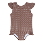Minnow Girls Cafe Flora Cup Sleeve Rashguard One Piece