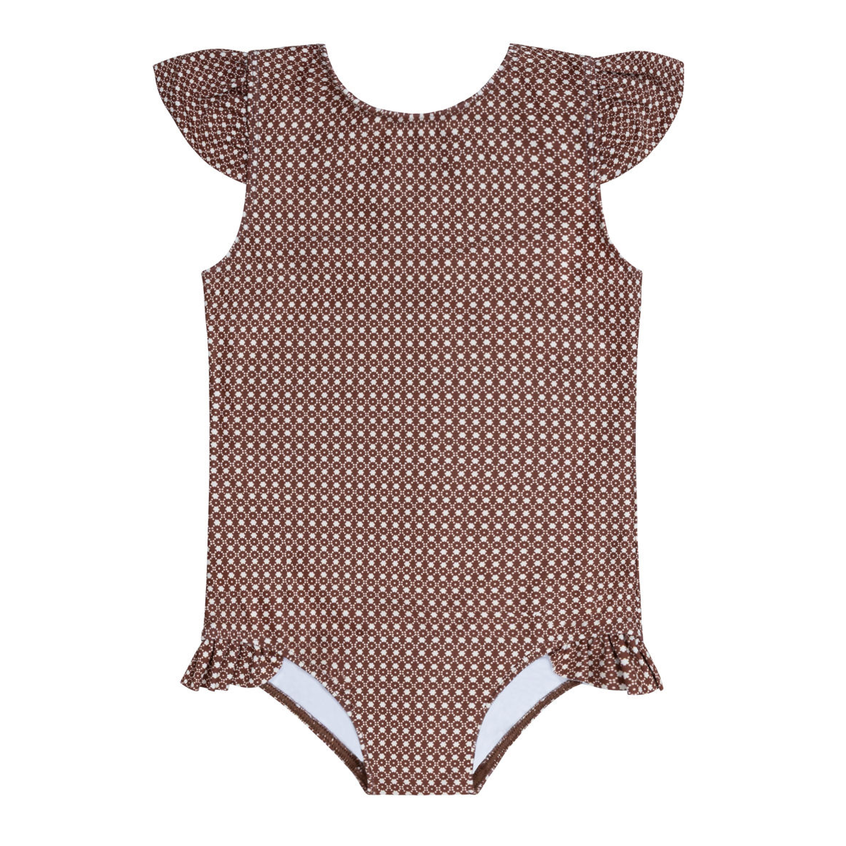 Minnow Girls Cafe Flora Cup Sleeve Rashguard One Piece