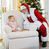 Lila and Hayes Parker Zipper Pajama - Whimsical Santa