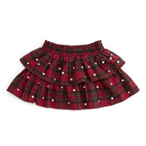 Sweet Wink Christmas Tartan Pearl Skirt