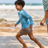 Boys Cafe Flora Ultra-Soft Twill Shorts