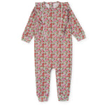 Lila and Hayes Evelyn Girls' Romper - Floral Noel