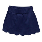 The Proper Peony Navy Scallop Skirt