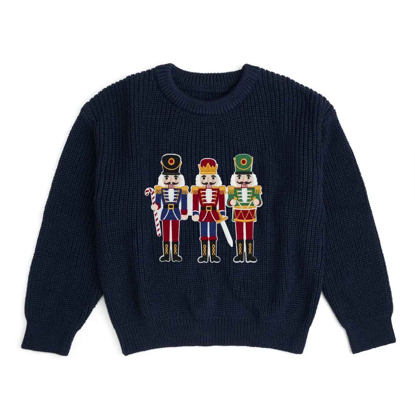 Sweet Wink Nutcracker Patch Sweater