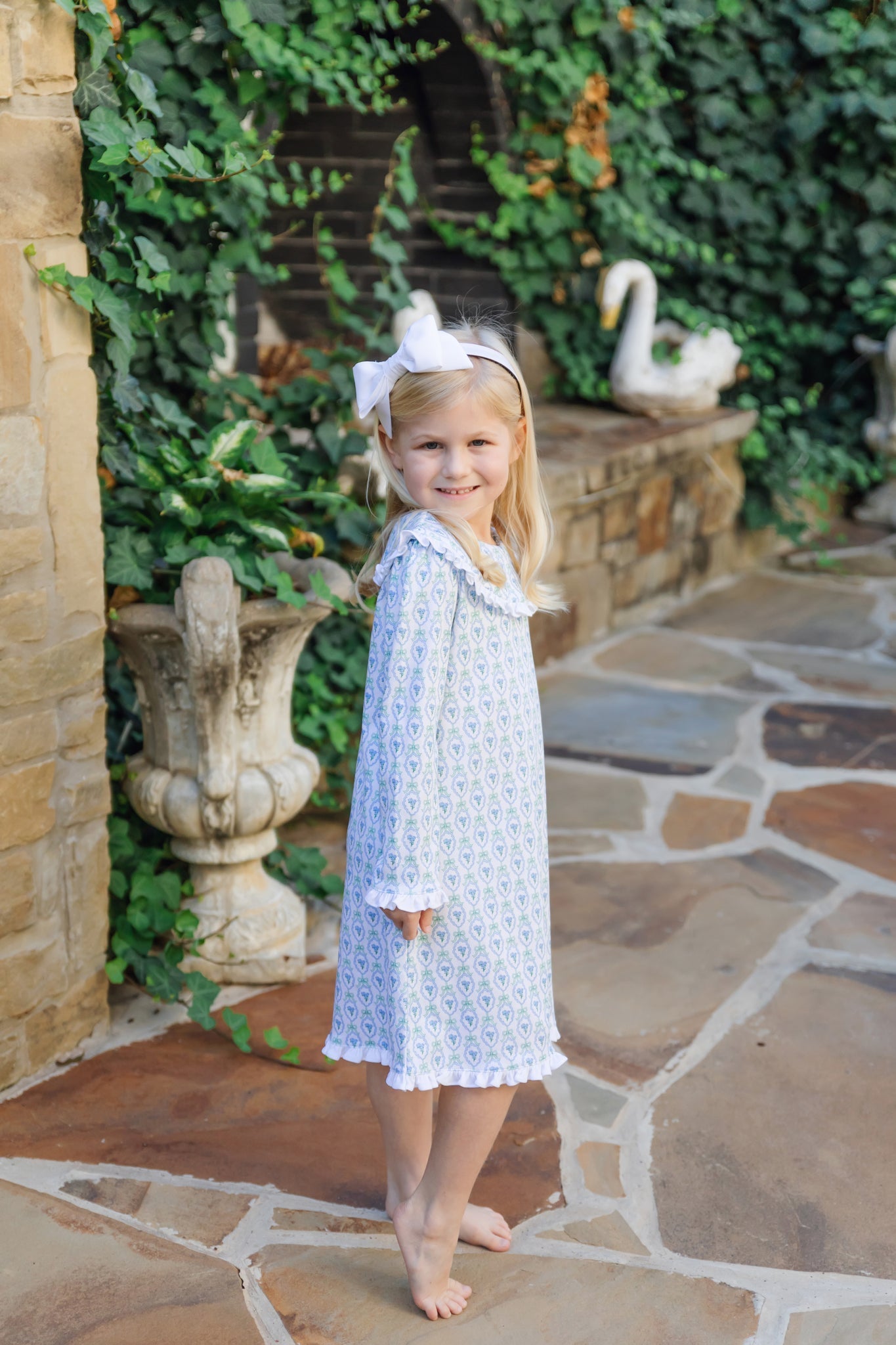 Madeline Girls' Dress - Hampton Blooms