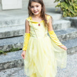 Great Pretenders Velvety Soft Yellow Princess Gown with Arm Warmers
