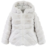 American Widgeon Hooded Cozy Jacket- White Eclair