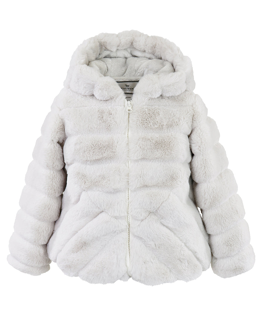 American Widgeon Hooded Cozy Jacket- White Eclair