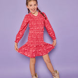 Indie Dress- Cambridge Crimson Floral