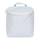 Apple Of My Isla The Bottle Bag- Blue Gingham