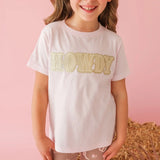 Howdy Patch Short Sleeve T-Shirt - Ballet