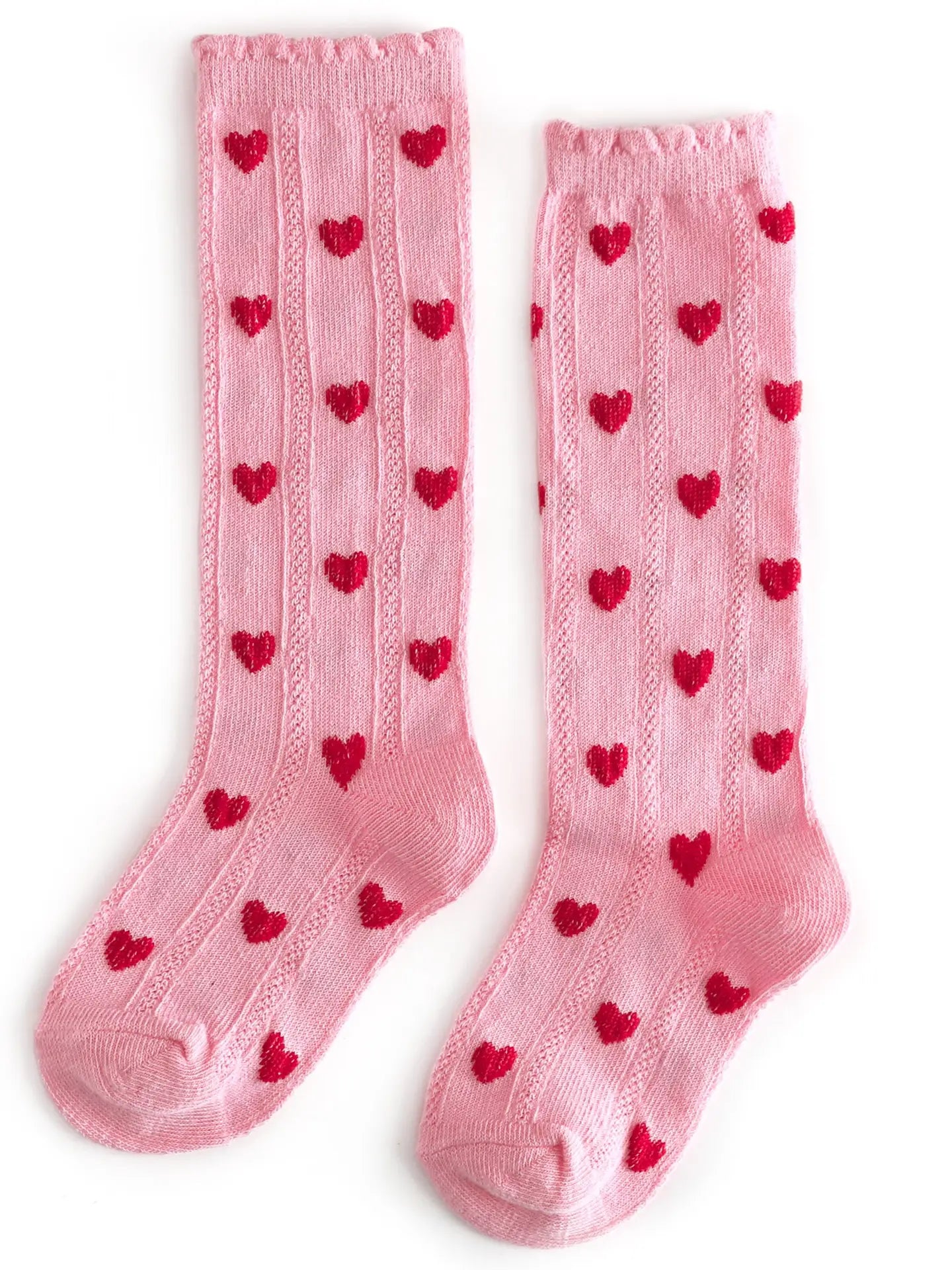 Little Stocking Co. True Love Scalloped Knee High Socks