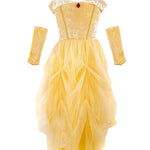 Great Pretenders Velvety Soft Yellow Princess Gown with Arm Warmers