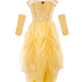 Great Pretenders Velvety Soft Yellow Princess Gown with Arm Warmers