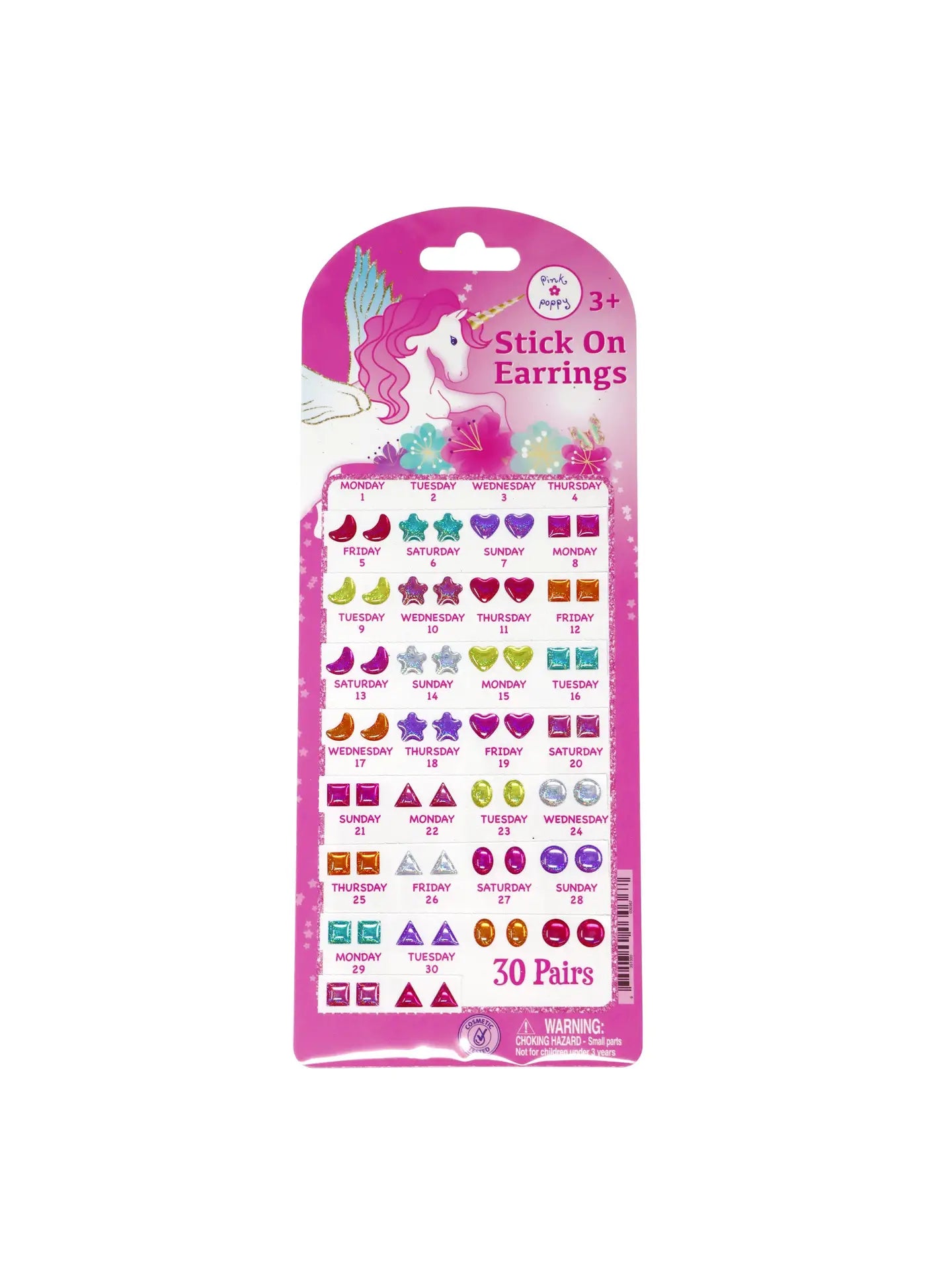 30 Pairs Dreamy Unicorn Stick On Earring