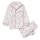 Petite Plume Santa's Workshop Twill Children's Pajama Set