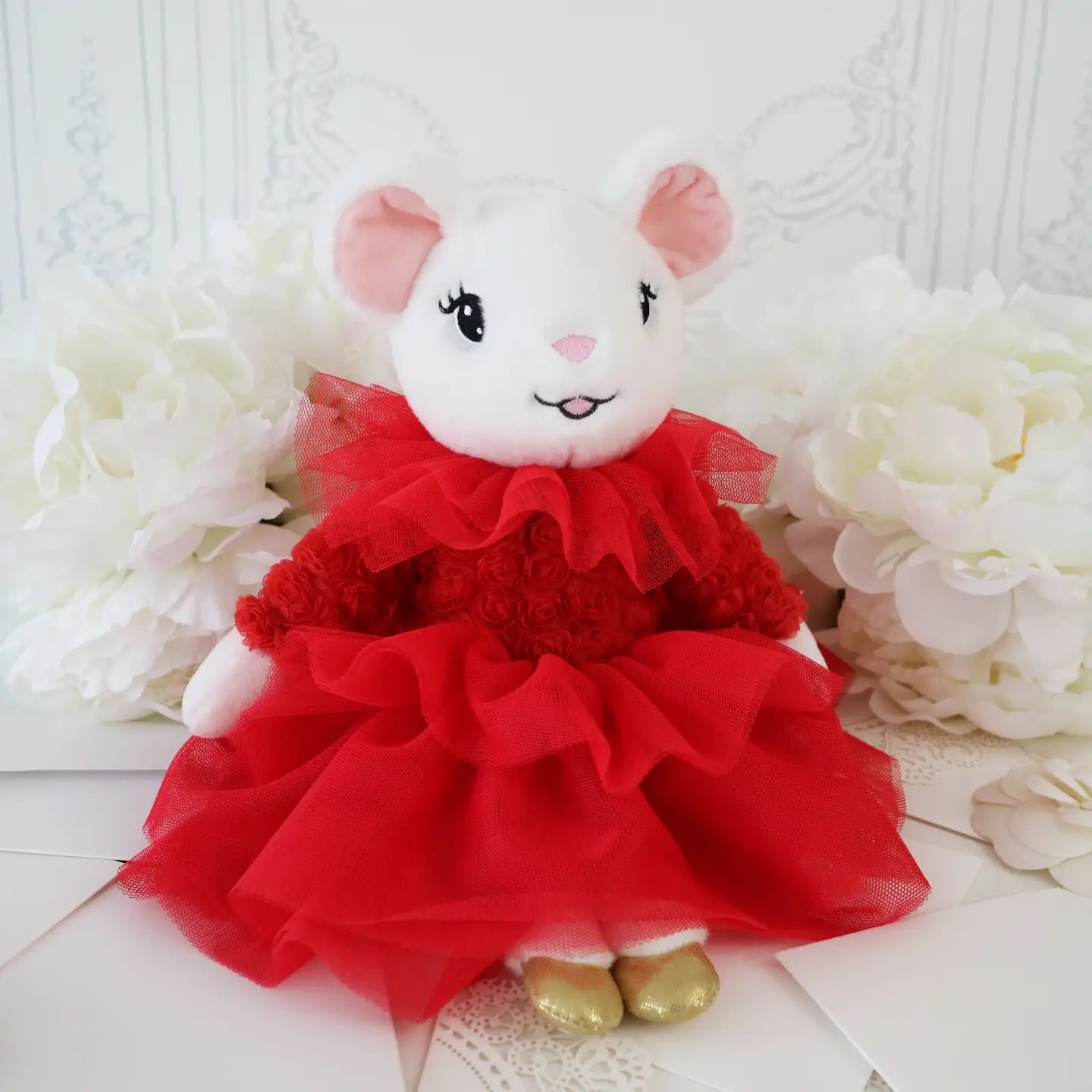 Bunnies By The Bay Claris The Mouse- Belle Rouge Plush Doll