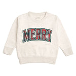 Sweet Wink Merry Tartan Patch Sweatshirt