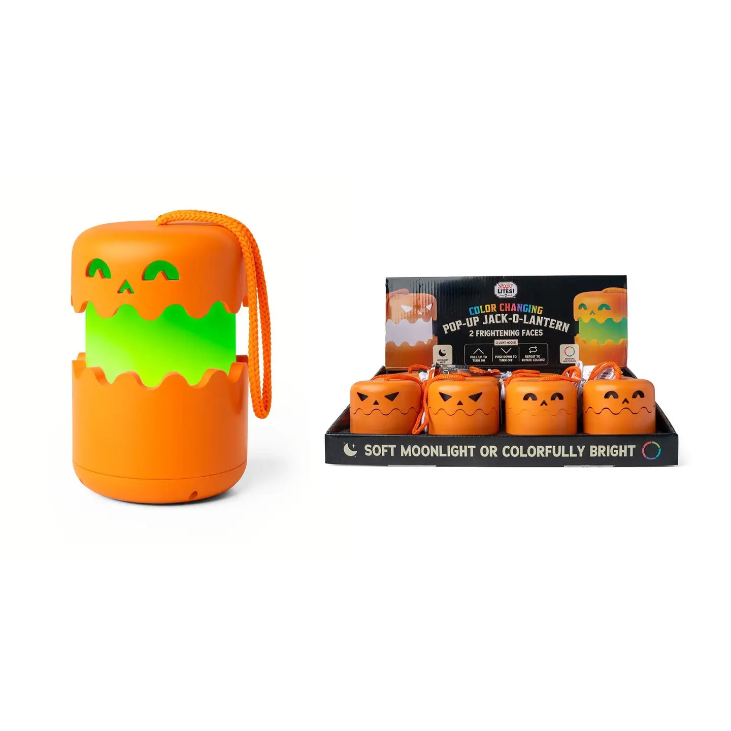 DM Merchandising Spooky Lites! Color Changing Pop-Up Jack-O-Lantern