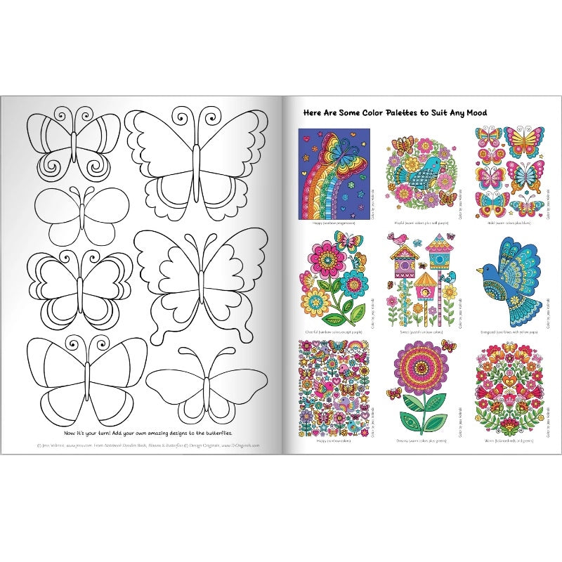 Wellspring Coloring Book- Birds & Blooms