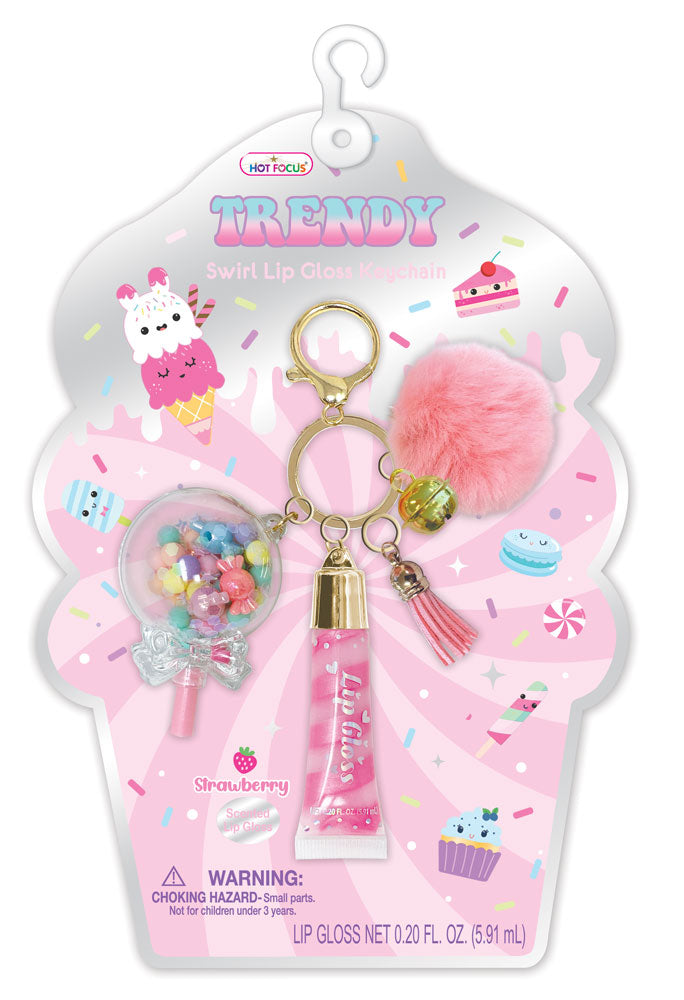 Trendy Lipgloss with Keychain- Sweets