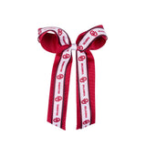 Large Grosgrain Overlay Streamer Bow- OU