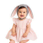 Band of the Wild Gray Bunny Bonnet